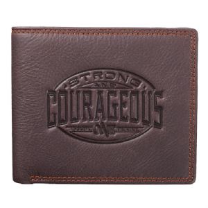 CJoshua 1:9 Leather Wallet in Tin - Click To Enlarge